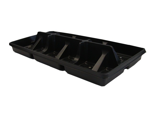 8SR Flat SW Tag Slot Black - 100 per case - Grower